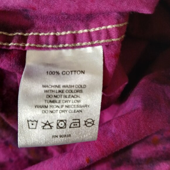 The Magenta Monster - Tie Dyed cotton camp shirt - Picture 4 of 6